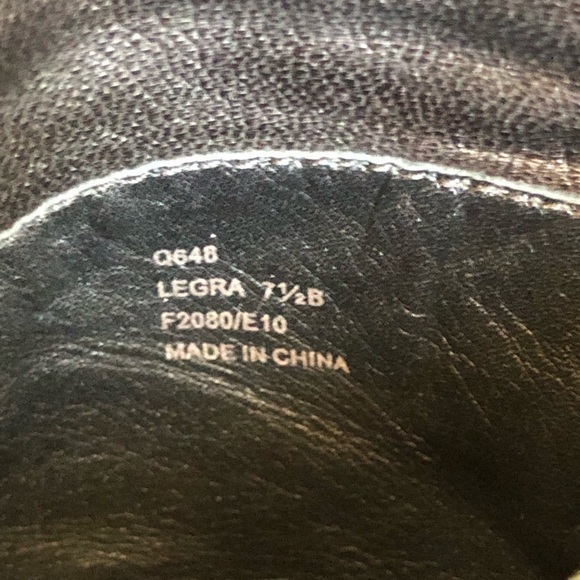 Coach Legra Black Soft Leather Heeled Ankle Boots Size 7.5 Tassel Wooden Heel - Picture 9 of 10